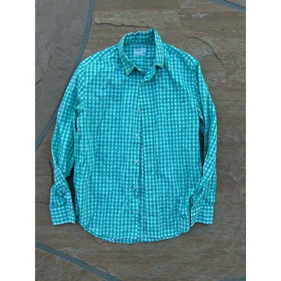 Crewcuts Other - Crewcuts Boys Green Gingham Button Down Shirt Size 14